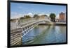 Ha'penny Bridge across the River Liffey, Dublin, Republic of Ireland, Europe-Nigel Hicks-Framed Photographic Print