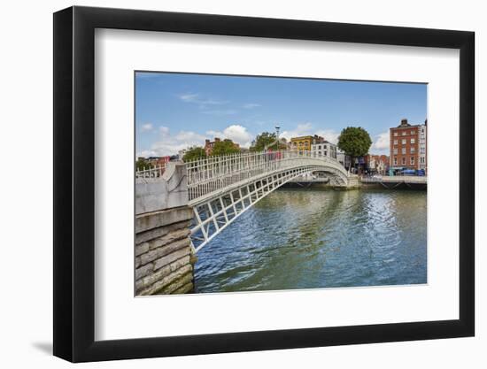 Ha'penny Bridge across the River Liffey, Dublin, Republic of Ireland, Europe-Nigel Hicks-Framed Photographic Print