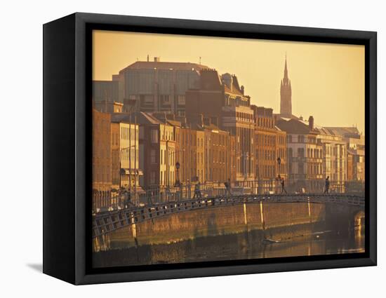 Ha' Penny Bridge, Dublin, Ireland-Jon Arnold-Framed Stretched Canvas