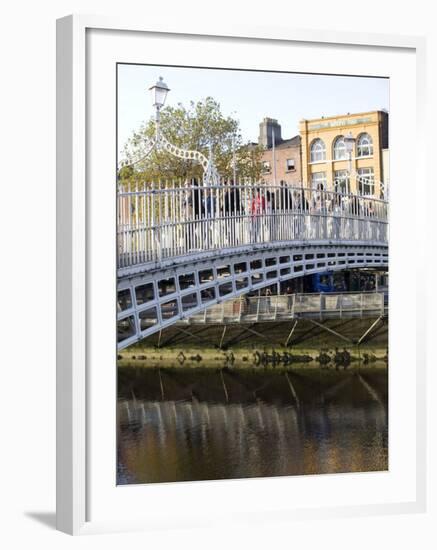 Ha' Penny Bridge on the Liffey River, Dublin, Republic of Ireland, Europe-Oliviero Olivieri-Framed Photographic Print