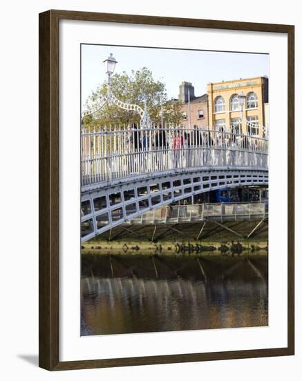 Ha' Penny Bridge on the Liffey River, Dublin, Republic of Ireland, Europe-Oliviero Olivieri-Framed Photographic Print