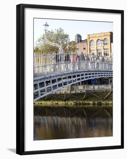 Ha' Penny Bridge on the Liffey River, Dublin, Republic of Ireland, Europe-Oliviero Olivieri-Framed Photographic Print