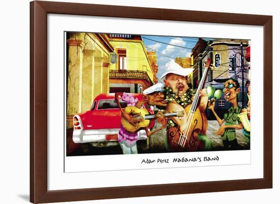 Habana's Band-Adam Perez-Framed Art Print