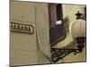 Habana Street Sign and Lampost, Obispo Street, Havana Vieja, Havana, Cuba-Eitan Simanor-Mounted Photographic Print