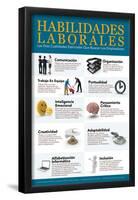 Habilidades Laborales - Job Skills in Spanish-Gerard Aflague Collection-Framed Poster