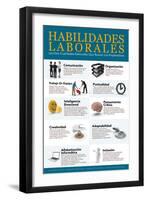 Habilidades Laborales - Job Skills in Spanish-Gerard Aflague Collection-Framed Art Print