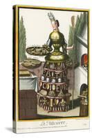Habit de Paticier (Fantasy Costume of a Confectioner with Attributes of His Trade)-Nicolas II de Larmessin-Stretched Canvas