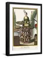 Habit de Paticier (Fantasy Costume of a Confectioner with Attributes of His Trade)-Nicolas II de Larmessin-Framed Premium Giclee Print