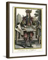 Habit de Tailleur (Fantasy costume of a Men's Tailor with Attributes of His Trade)-Nicolas II de Larmessin-Framed Giclee Print