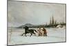 Habitants Sleighing, c.1855-Cornelius Krieghoff-Mounted Giclee Print