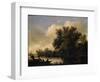 Habitations rustiques près d'un canal-Jan Van Goyen-Framed Premium Giclee Print