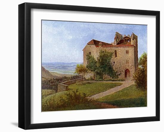 Habsburg Castle, Near Aargau, Switzerland, 1902-1903-J Lange-Framed Giclee Print