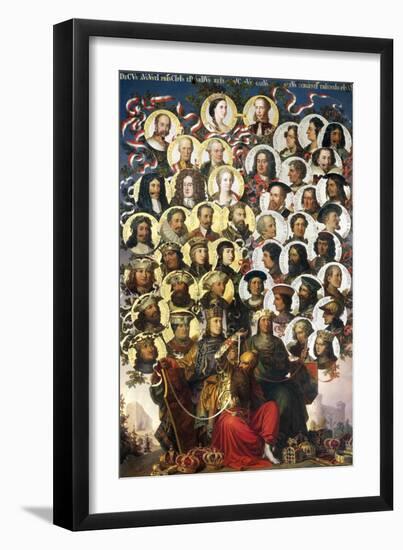 Habsburg-Lorraine Family Tree-Cesare Dell'acqua-Framed Giclee Print