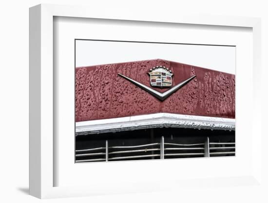 Hachenburg, Hesse, Germany, Cadillac Deville Convertible, 1969 Model, Cubic Capacity 7.0 L-Bernd Wittelsbach-Framed Photographic Print