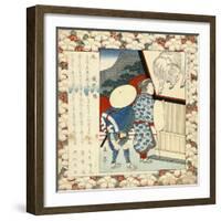 Hachiman Shrine, C. 1823-Gakutei Yashima-Framed Giclee Print