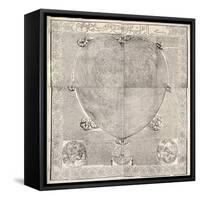 Haci Ahmed's World Map, 1560-Library of Congress-Framed Stretched Canvas