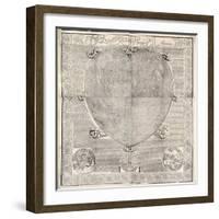 Haci Ahmed's World Map, 1560-Library of Congress-Framed Photographic Print