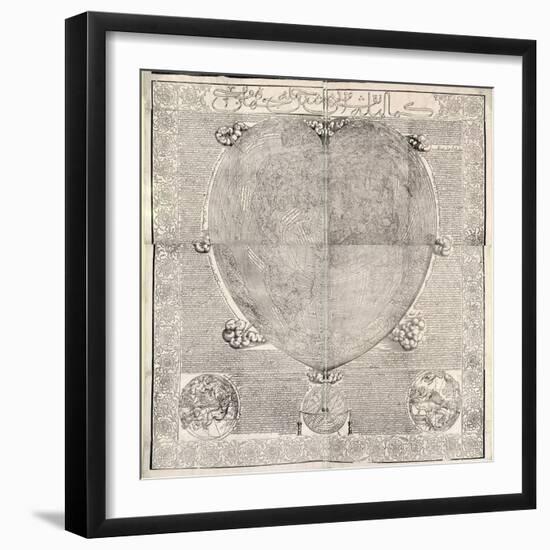 Haci Ahmed's World Map, 1560-Library of Congress-Framed Photographic Print