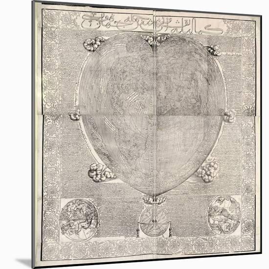 Haci Ahmed's World Map, 1560-Library of Congress-Mounted Photographic Print