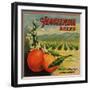 Hacienda Brand - California - Citrus Crate Label-Lantern Press-Framed Art Print