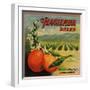 Hacienda Brand - California - Citrus Crate Label-Lantern Press-Framed Art Print