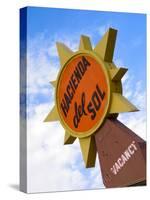 Hacienda Del Sol Motel Sign, Borrego Springs, California, USA-Nancy & Steve Ross-Stretched Canvas