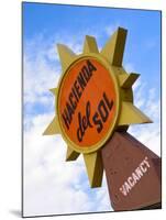 Hacienda Del Sol Motel Sign, Borrego Springs, California, USA-Nancy & Steve Ross-Mounted Photographic Print