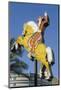 Hacienda Horse and Rider Neon Was Originally Installed at the Hacienda Hotel Hotel in 1967-Michael DeFreitas-Mounted Photographic Print