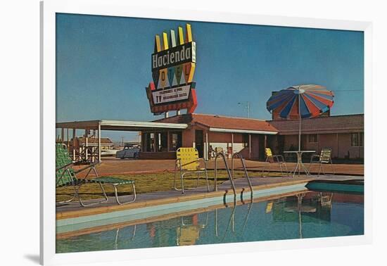 Hacienda Motel-null-Framed Art Print