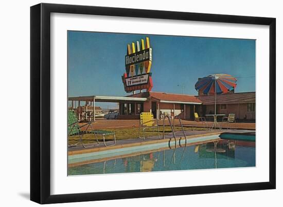 Hacienda Motel-null-Framed Art Print