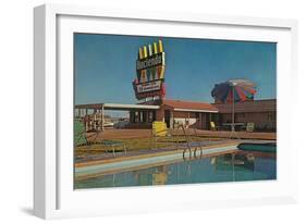 Hacienda Motel-null-Framed Art Print