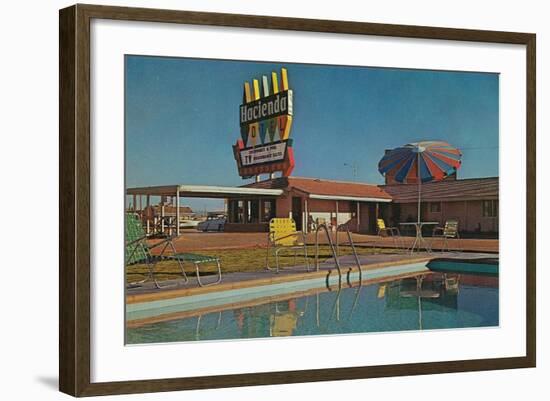 Hacienda Motel-null-Framed Art Print