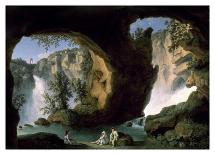 Italian Landscape with Bathers-Hackert-Art Print