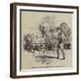 Hackery of Northern India Carrying Wounded Soldiers-null-Framed Giclee Print