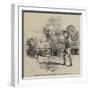 Hackery of Northern India Carrying Wounded Soldiers-null-Framed Giclee Print