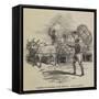 Hackery of Northern India Carrying Wounded Soldiers-null-Framed Stretched Canvas