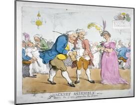 Hackney Assembly, the Graces, the Graces, Remember the Graces, 1812-Thomas Rowlandson-Mounted Giclee Print