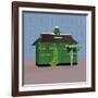 Hackney Carriage Hut, Russell Square-Claire Huntley-Framed Giclee Print