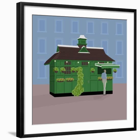 Hackney Carriage Hut, Russell Square-Claire Huntley-Framed Giclee Print