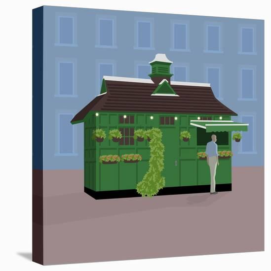 Hackney Carriage Hut, Russell Square-Claire Huntley-Stretched Canvas