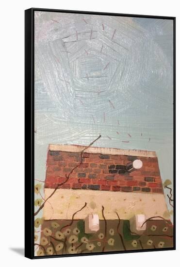 Hackney Marshes Cricket Pavilion Air Vent-Thomas MacGregor-Framed Stretched Canvas