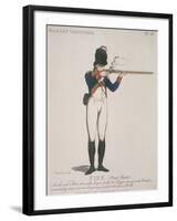 Hackney Volunteer Firing a Rifle, 1798-Thomas Rowlandson-Framed Giclee Print