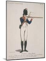 Hackney Volunteer Firing a Rifle, 1798-Thomas Rowlandson-Mounted Giclee Print