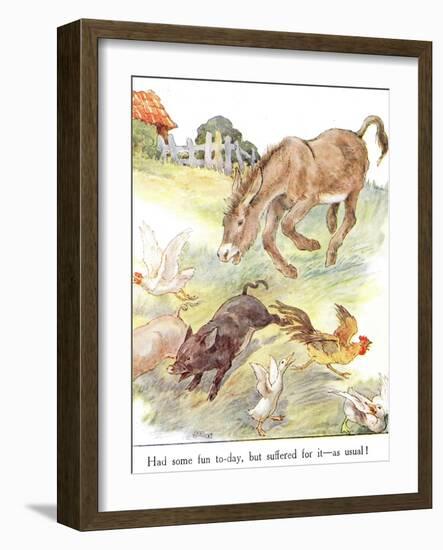 'Had Some Fun To-Day, But Suffered for it - as Usual!', Illustration from 'The Naughty Neddy…-Anne Anderson-Framed Giclee Print