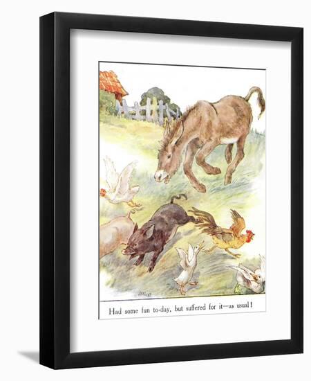 'Had Some Fun To-Day, But Suffered for it - as Usual!', Illustration from 'The Naughty Neddy…-Anne Anderson-Framed Giclee Print