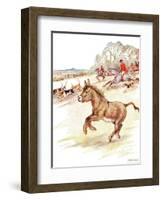 'Had the Time of My Life Today. Men in Red Coats on Horses and Lots of Dogs Came Galloping across…-Anne Anderson-Framed Giclee Print