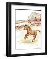 'Had the Time of My Life Today. Men in Red Coats on Horses and Lots of Dogs Came Galloping across…-Anne Anderson-Framed Giclee Print