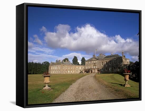 Haddo House, Elegant Country House, Georgian Exterior, Near Tarves, Aberdeenshire, Scotland, UK-Patrick Dieudonne-Framed Stretched Canvas