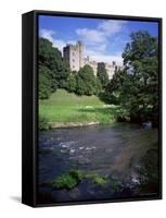 Haddon Hall, Derbyshire, England, United Kingdom-David Hunter-Framed Stretched Canvas