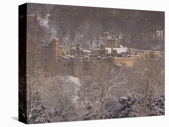 Haddon Hall in Winter, Derbyshire, England, United Kingdom, Europe-Frank Fell-Stretched Canvas